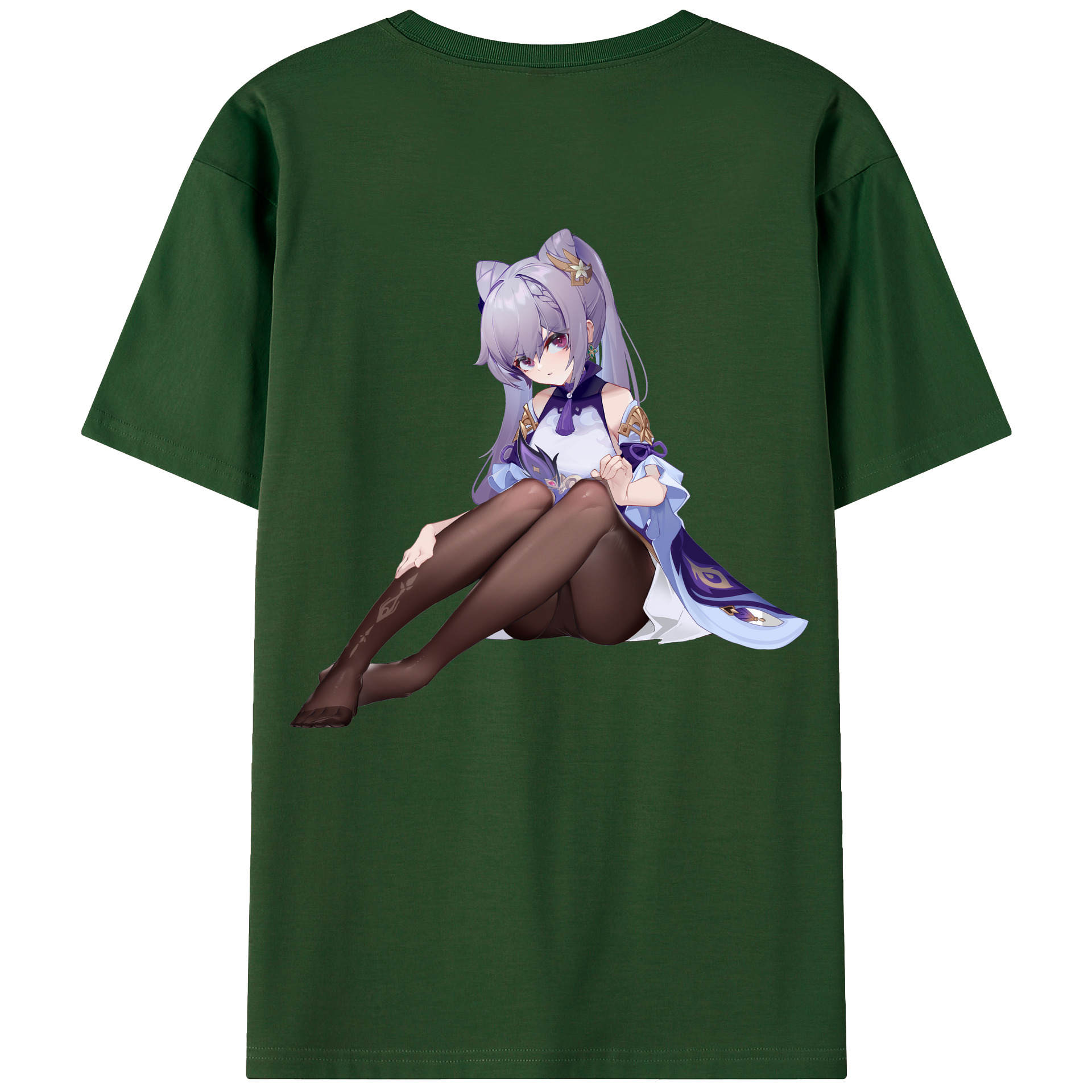 げんし神 刻晴 こくせい genshin Kokusei 綿100％半袖Tシャツ（背面プリント）
